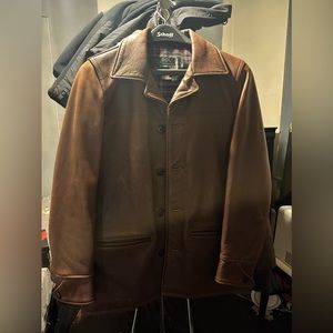 Schott Leather Car coat